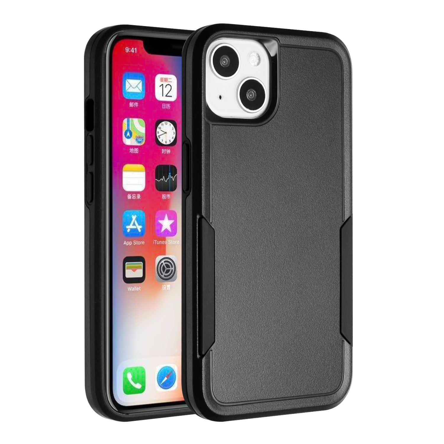 Funda protectora de goma resistente híbrida resistente de doble capa a prueba de golpes para Apple iPhone XR - Imagen 9 de 25