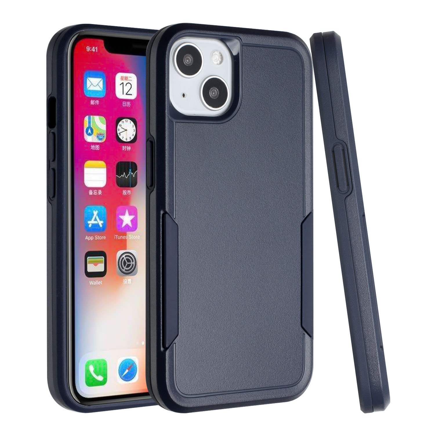 Funda protectora de goma resistente híbrida resistente de doble capa a prueba de golpes para Apple iPhone XR - Imagen 14 de 25