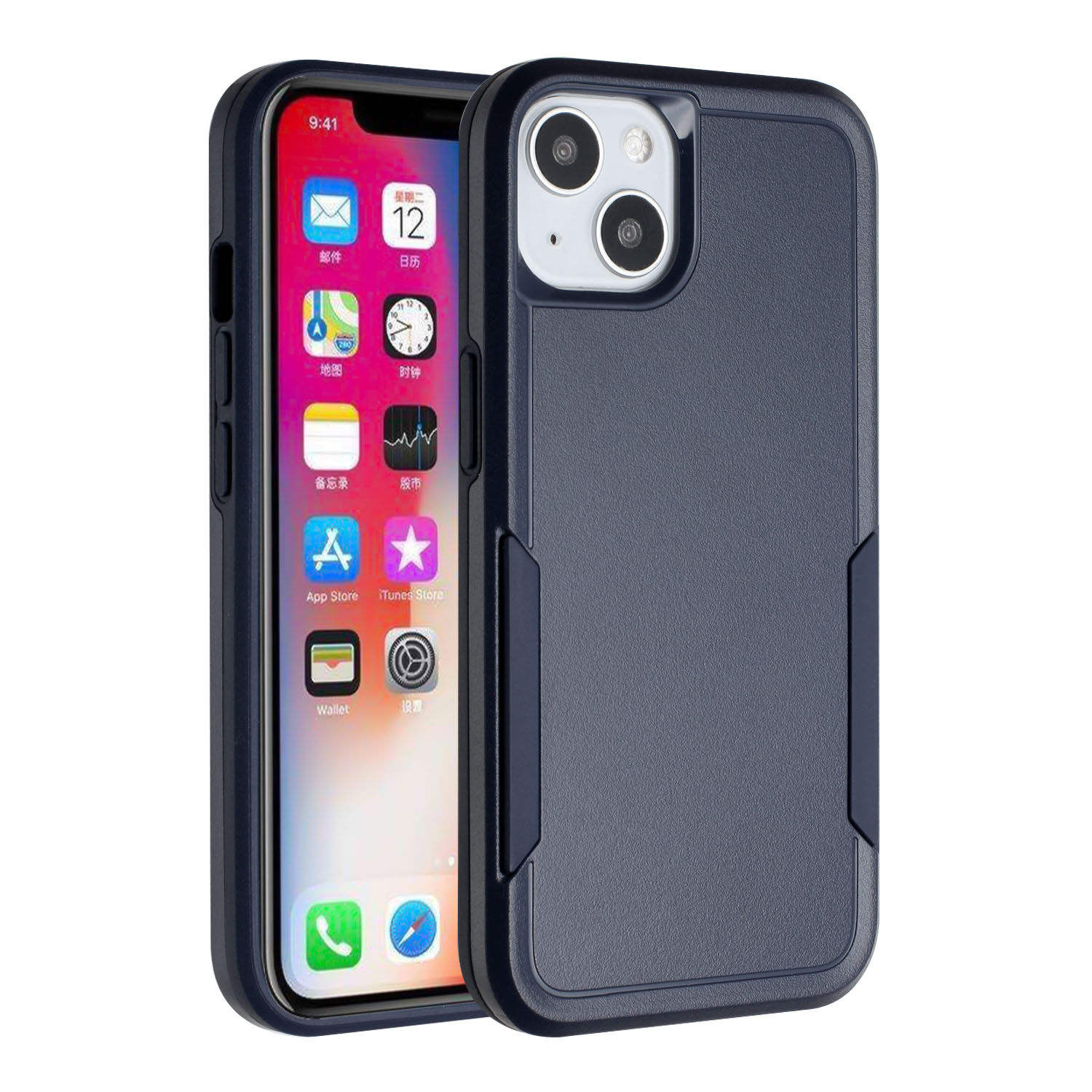 Funda protectora de goma resistente híbrida resistente de doble capa a prueba de golpes para Apple iPhone XR - Imagen 15 de 25