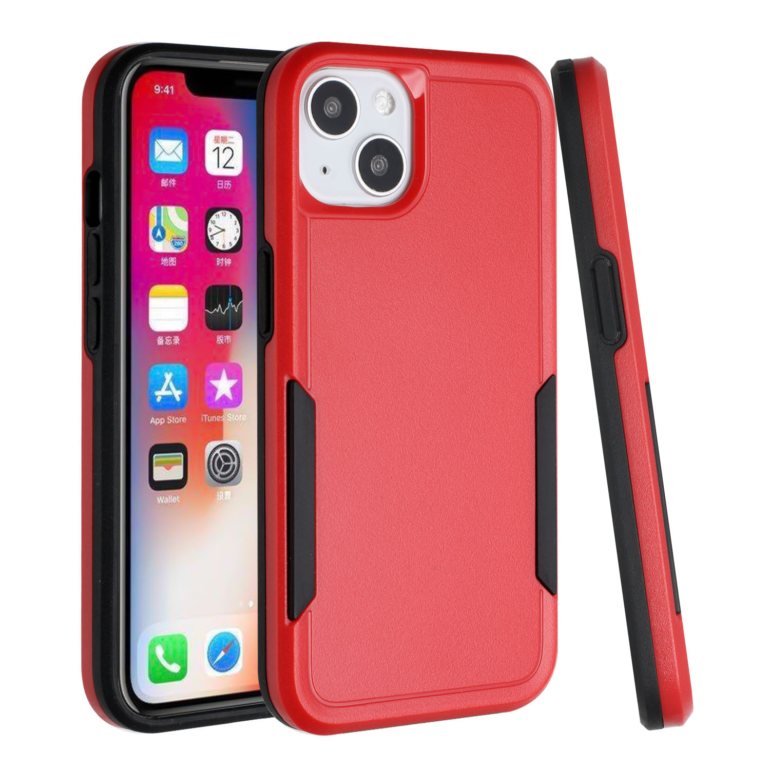 Funda protectora de goma resistente híbrida resistente de doble capa a prueba de golpes para Apple iPhone XR - Imagen 20 de 25