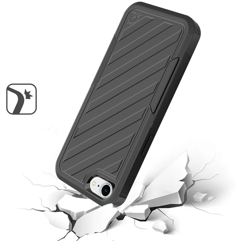 For Apple iPhone SE 4 Hybrid lined shockproof Rugged 2in1 Textured Case Cover - Picture 37 of 44