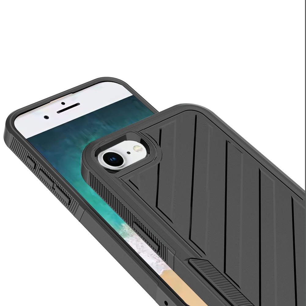 For Apple iPhone SE 4 Hybrid lined shockproof Rugged 2in1 Textured Case Cover - Picture 38 of 44