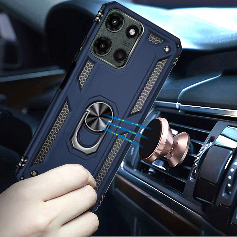 Für Motorola Moto G Stylus 5G 2025 Armor Hybrid 360 Ring Ständer Halter Hülle Cover - Bild 20 von 72