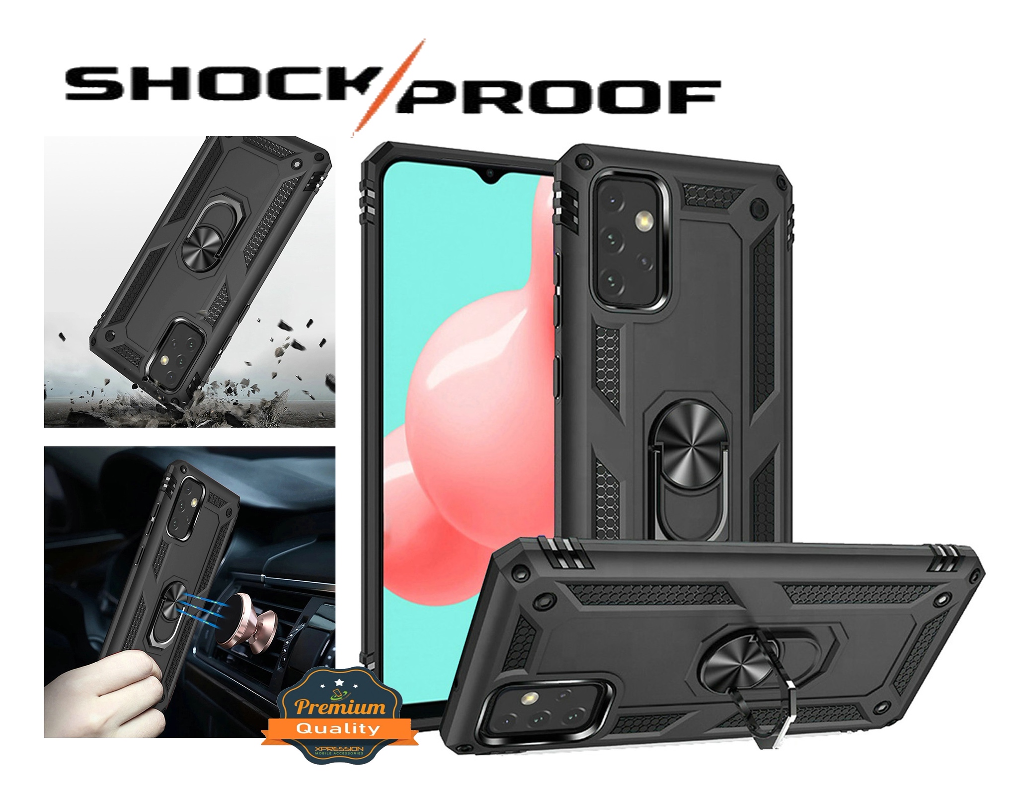 Für Motorola Moto G Stylus 5G 2025 Armor Hybrid 360 Ring Ständer Halter Hülle Cover - Bild 65 von 72