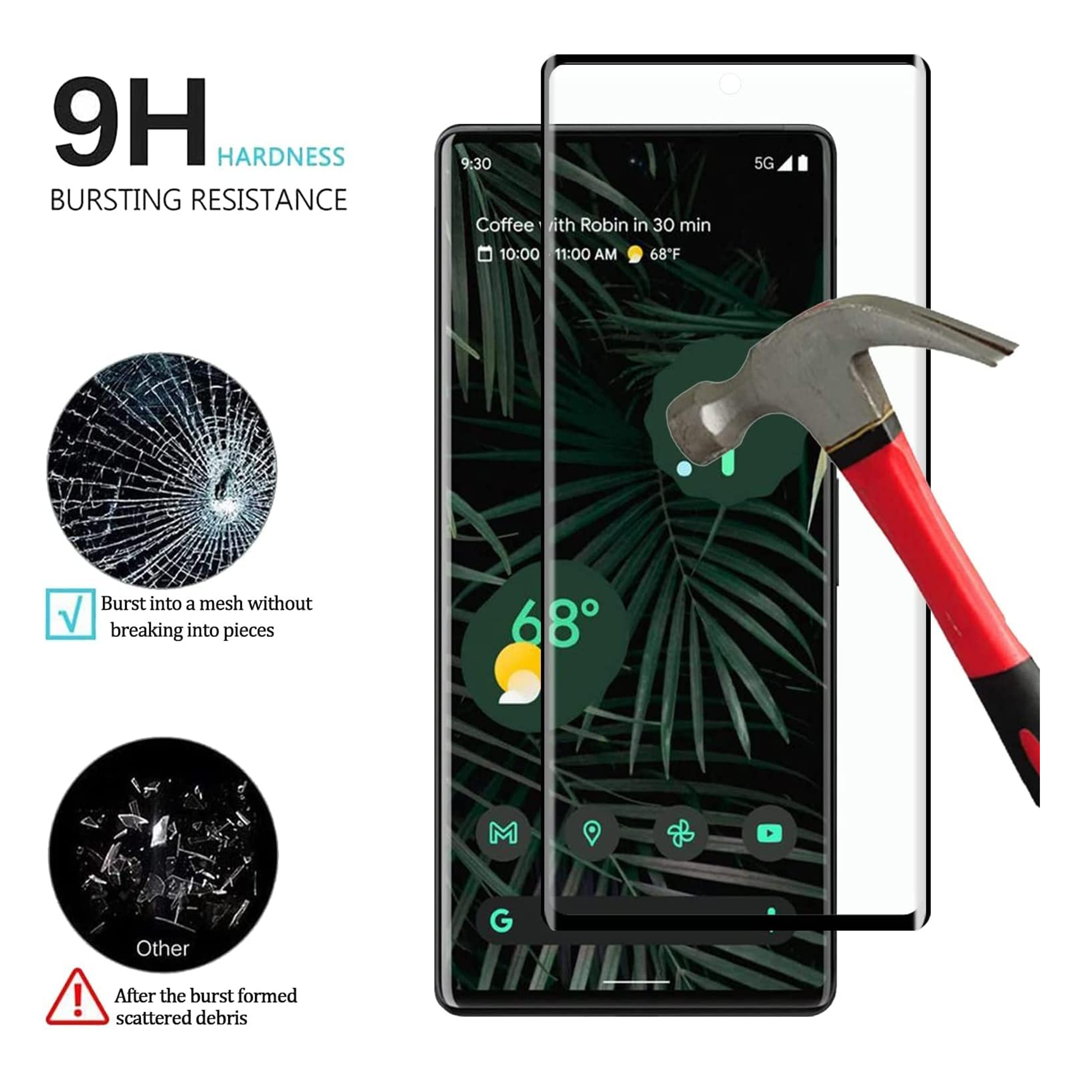Protector de pantalla curvo de borde completo para Motorola Edge 2025 cubierta de vidrio templado - Imagen 6 de 11