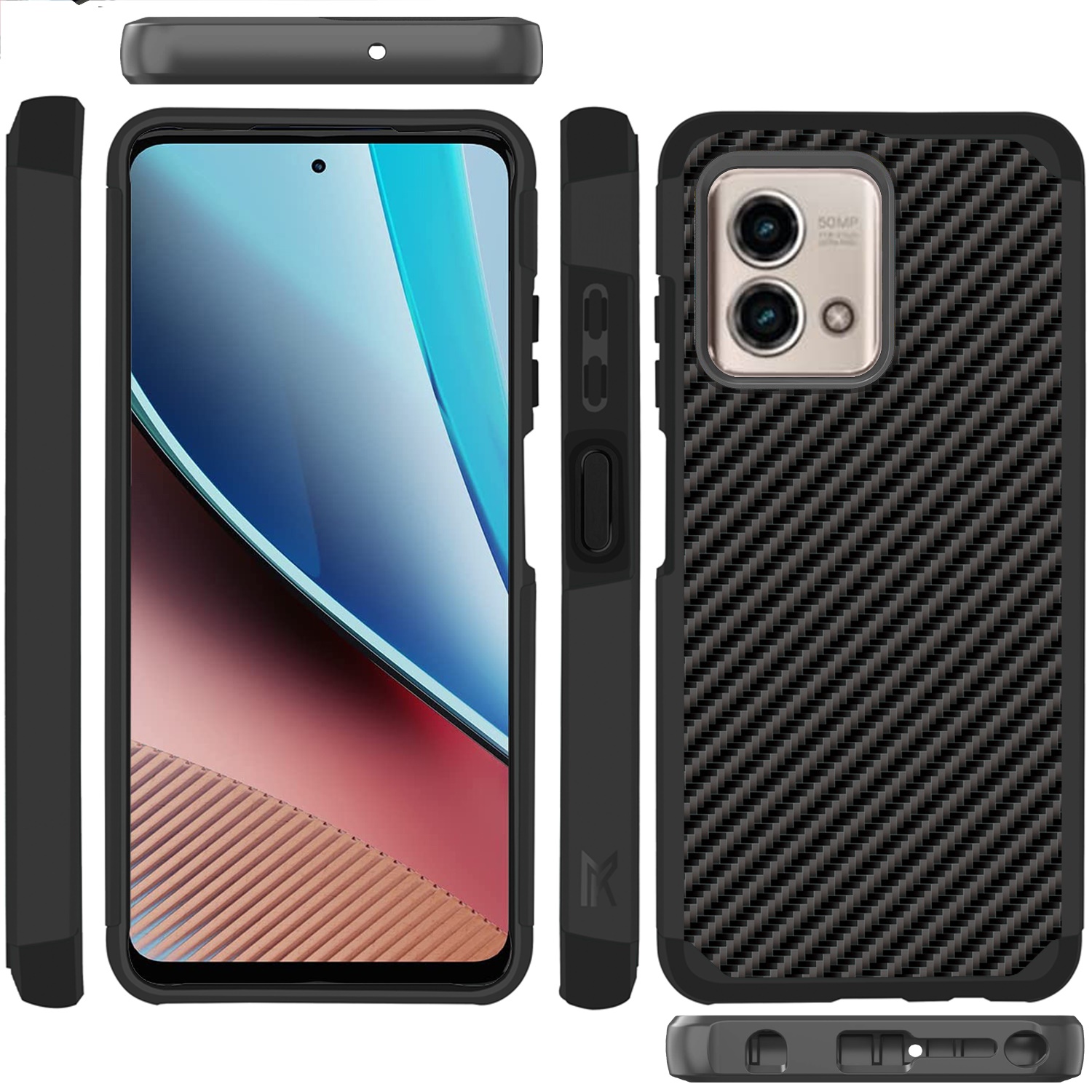 For Motorola Moto G Stylus 4G 2023 Slim 2in1 Hybrid Hard TPU Rubber Case Cover - Picture 53 of 130