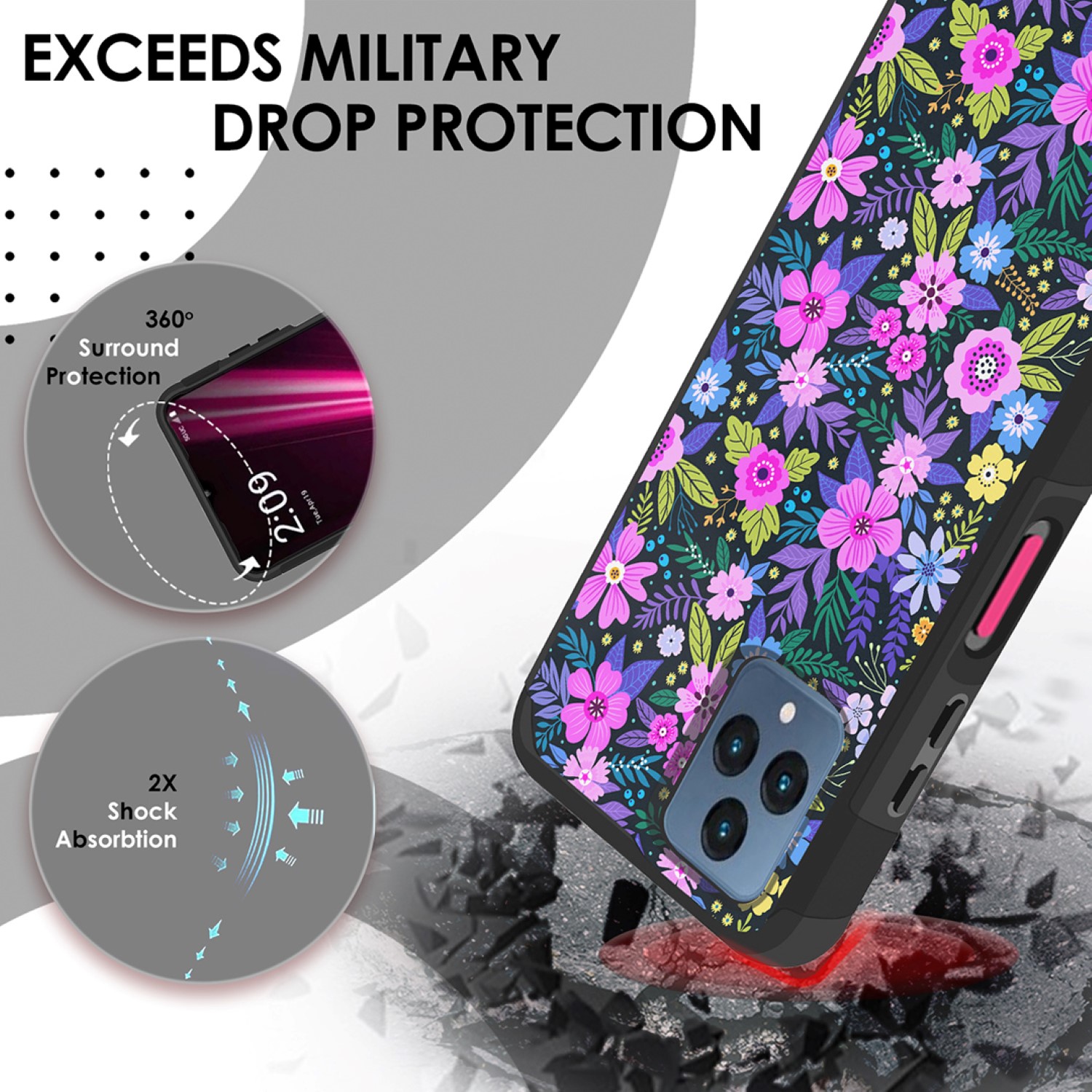 For Motorola Moto G Stylus 4G 2023 Slim 2in1 Hybrid Hard TPU Rubber Case Cover - Picture 50 of 130