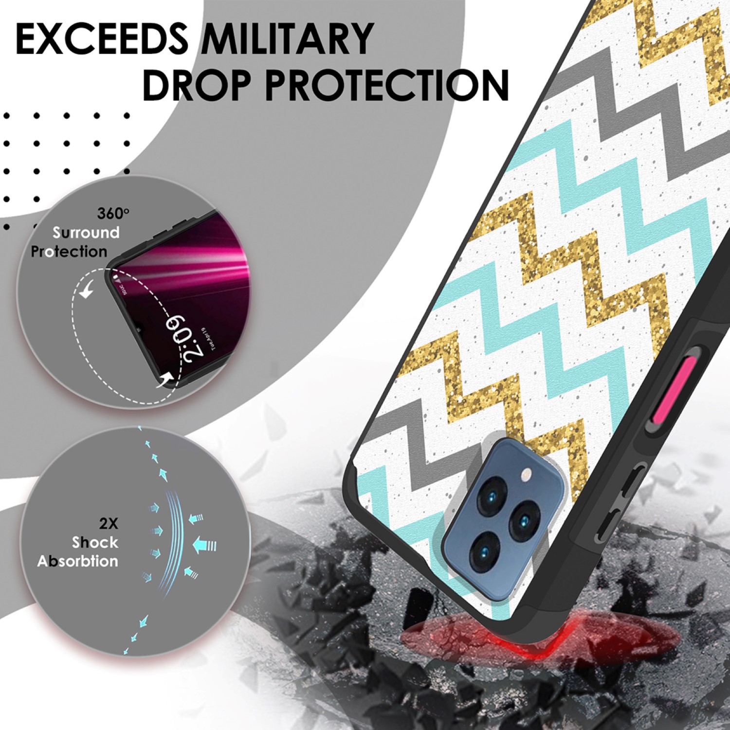For Motorola Moto G Stylus 4G 2023 Slim 2in1 Hybrid Hard TPU Rubber Case Cover - Picture 45 of 130