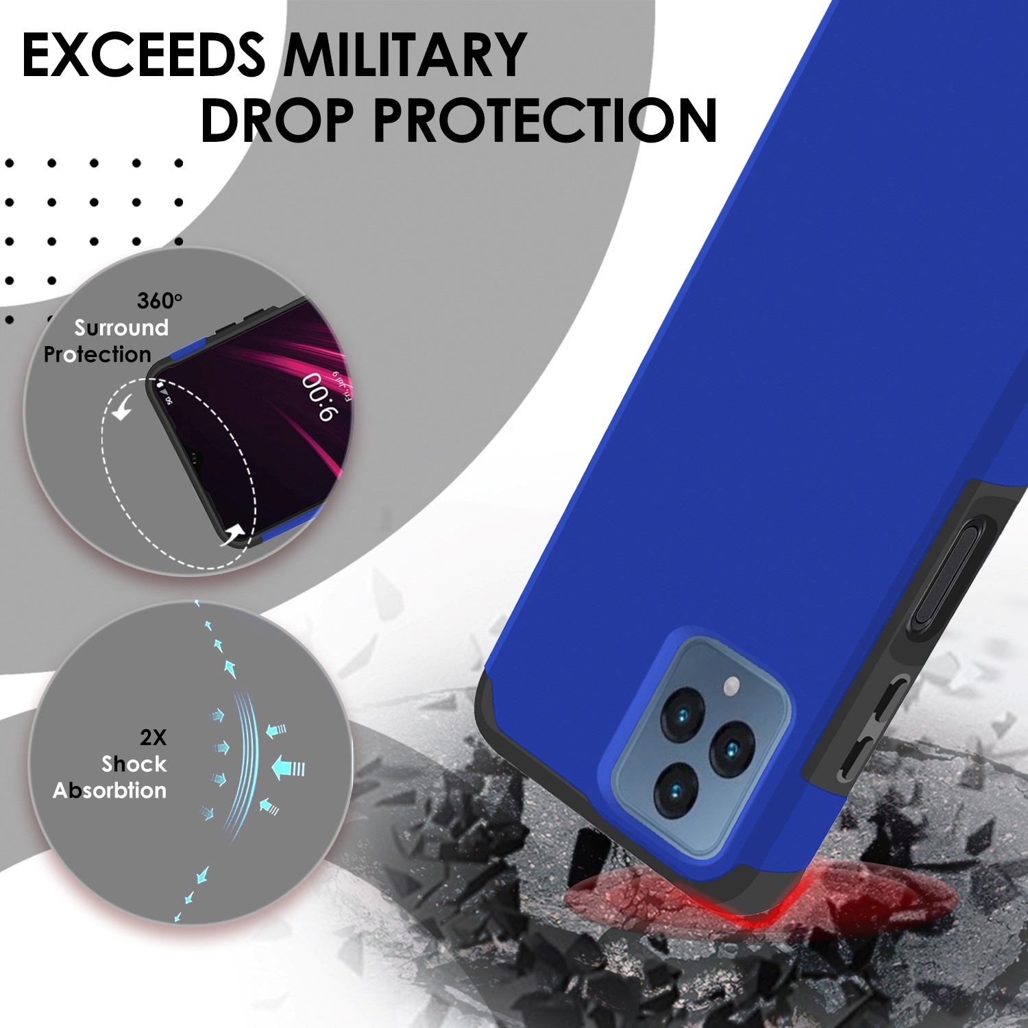 For Motorola Moto G Stylus 4G 2023 Slim 2in1 Hybrid Hard TPU Rubber Case Cover - Picture 79 of 130