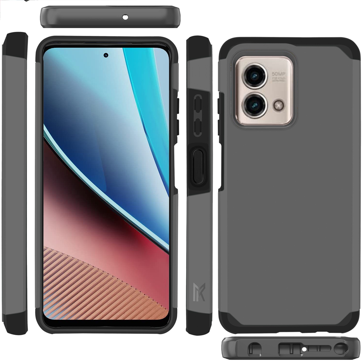 For Motorola Moto G Stylus 4G 2023 Slim 2in1 Hybrid Hard TPU Rubber Case Cover - Picture 91 of 130