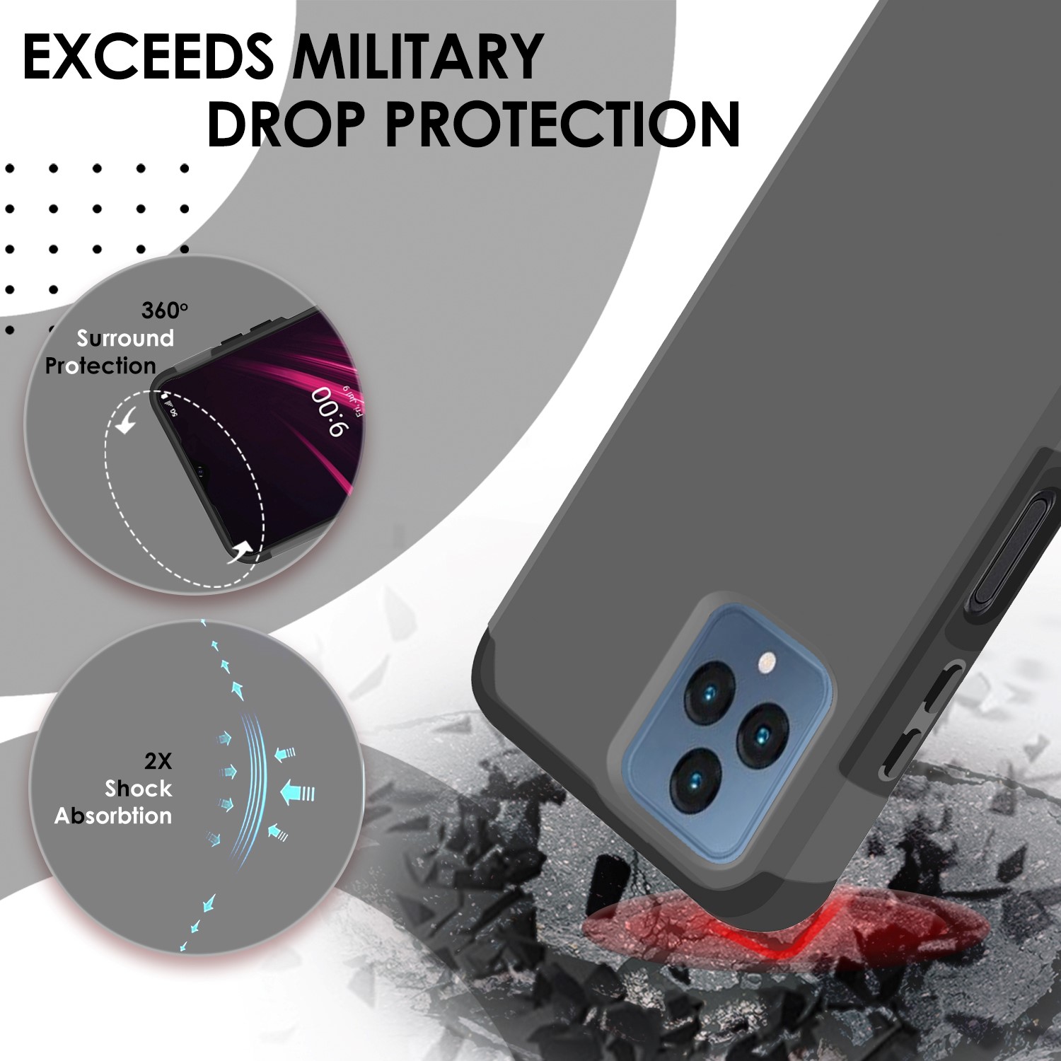 For Motorola Moto G Stylus 4G 2023 Slim 2in1 Hybrid Hard TPU Rubber Case Cover - Picture 97 of 130
