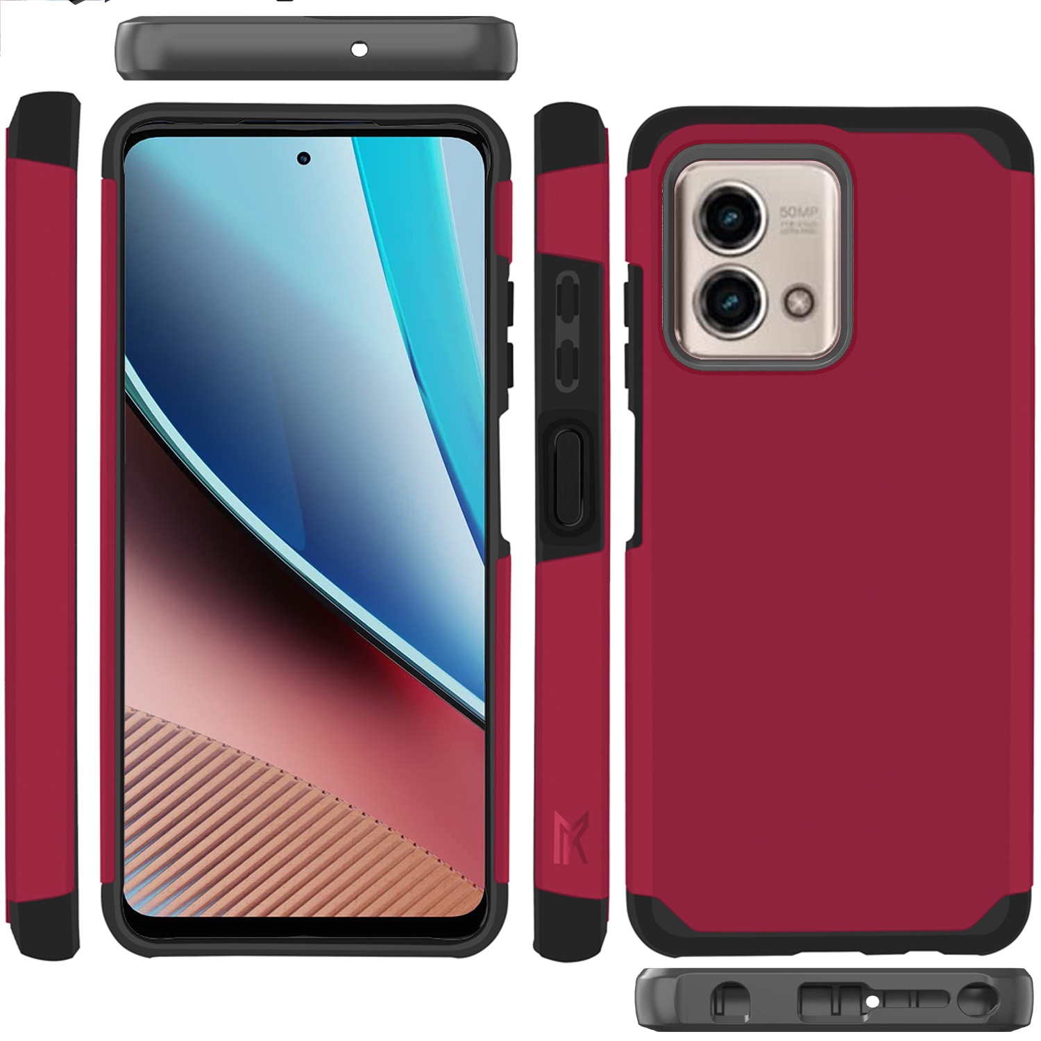 For Motorola Moto G Stylus 4G 2023 Slim 2in1 Hybrid Hard TPU Rubber Case Cover - Picture 100 of 130