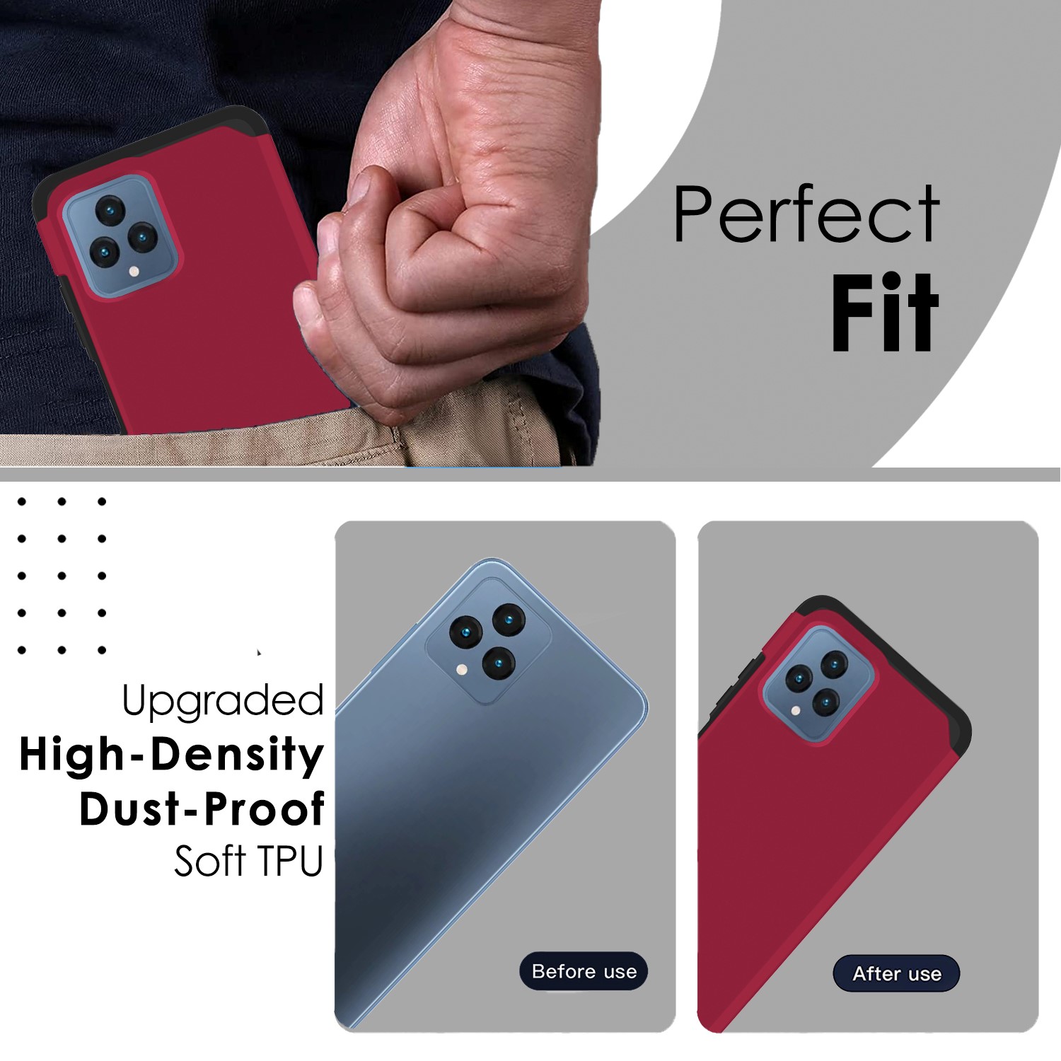 For Motorola Moto G Stylus 4G 2023 Slim 2in1 Hybrid Hard TPU Rubber Case Cover - Picture 104 of 130