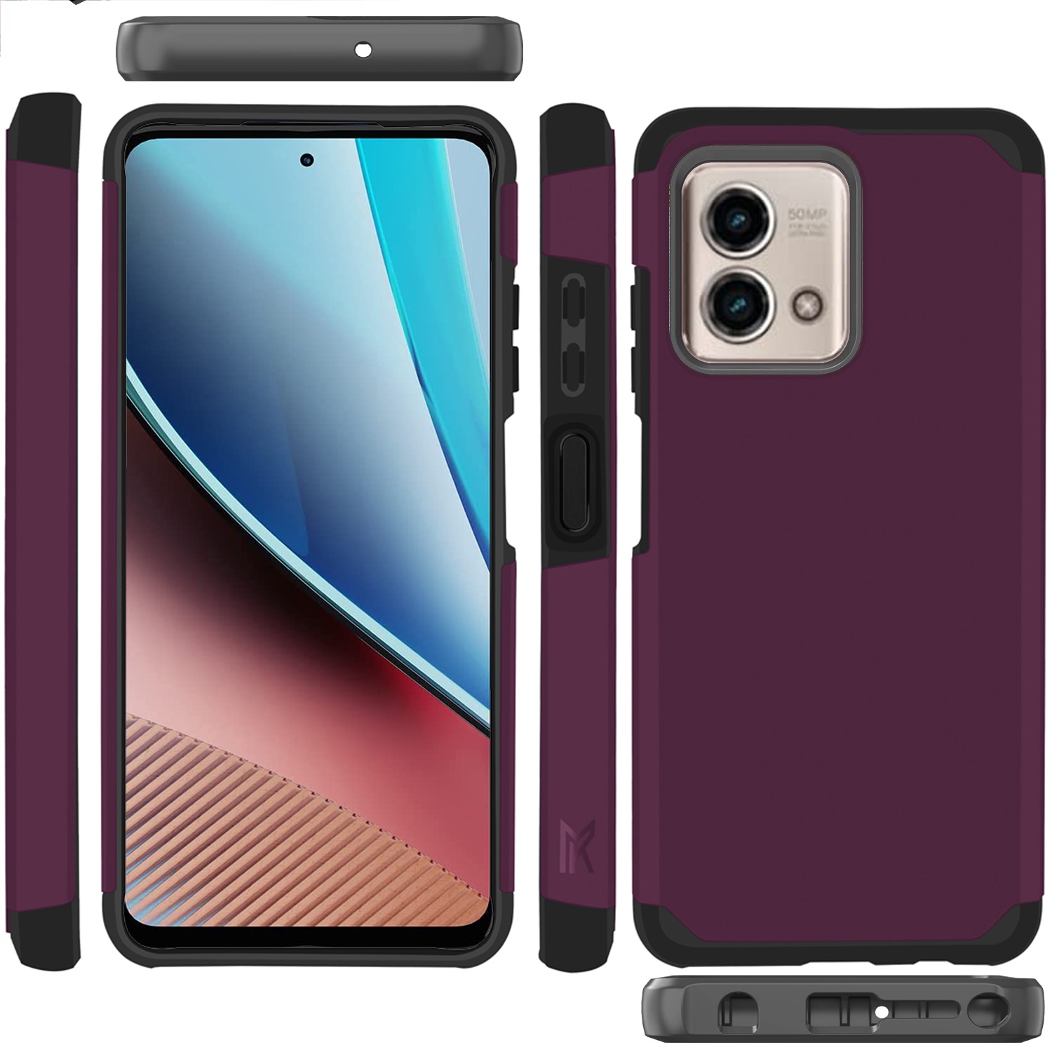 For Motorola Moto G Stylus 4G 2023 Slim 2in1 Hybrid Hard TPU Rubber Case Cover - Picture 109 of 130