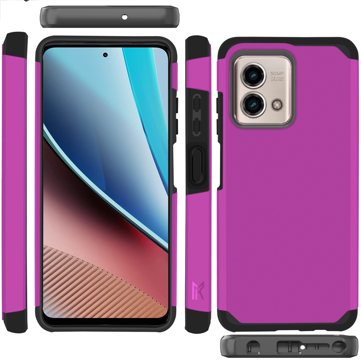 For Motorola Moto G Stylus 4G 2023 Slim 2in1 Hybrid Hard TPU Rubber Case Cover - Picture 120 of 130