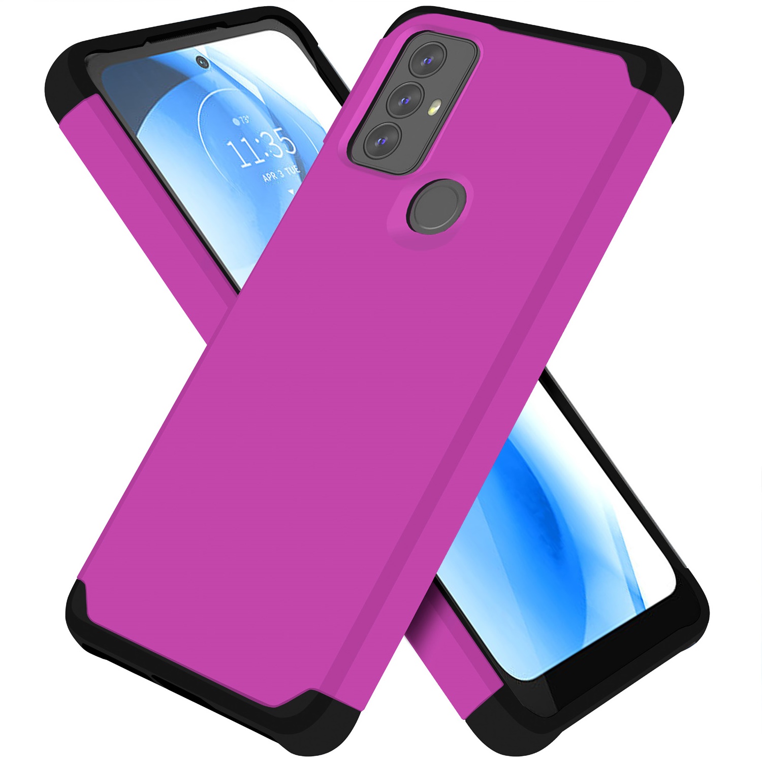 For Motorola Moto G Stylus 4G 2023 Slim 2in1 Hybrid Hard TPU Rubber Case Cover - Picture 125 of 130