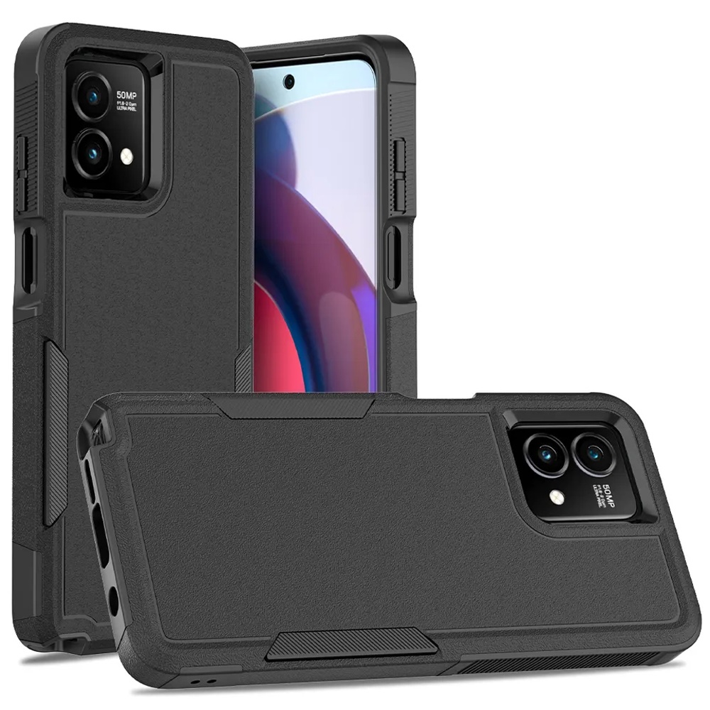Funda protectora de poliuretano termoplástico híbrido resistente a prueba de golpes con armadura de poliuretano termoplástico para Motorola Moto G Stylus 5G 2023 - Imagen 8 de 34