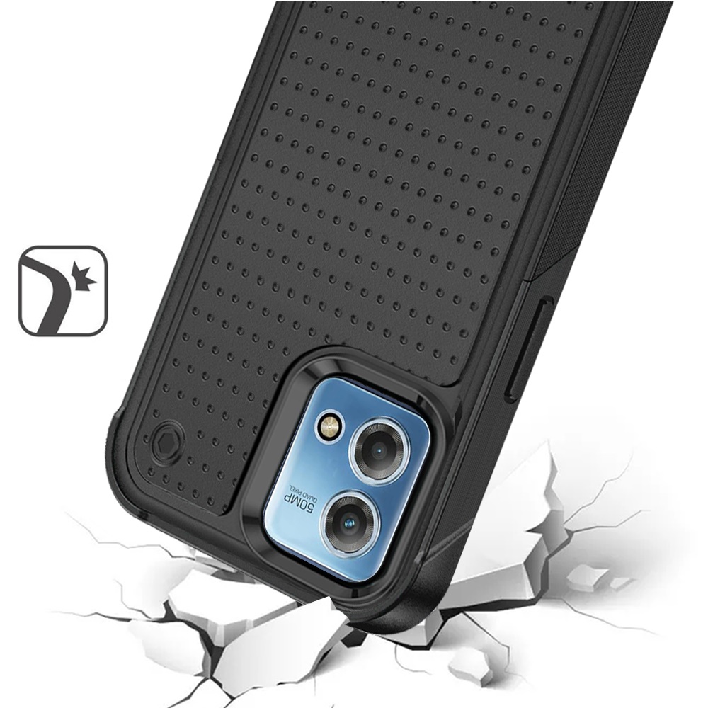For Motorola Moto G Stylus 5G 2023 Hybrid PC Rubber TPU Dot Rugged Case Cover - Picture 10 of 25