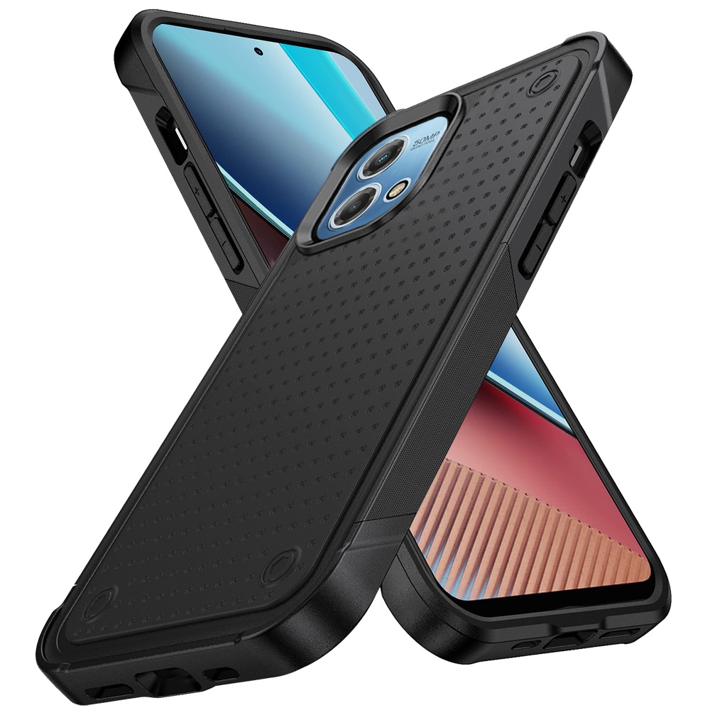 For Motorola Moto G Stylus 5G 2023 Hybrid PC Rubber TPU Dot Rugged Case Cover - Picture 8 of 25