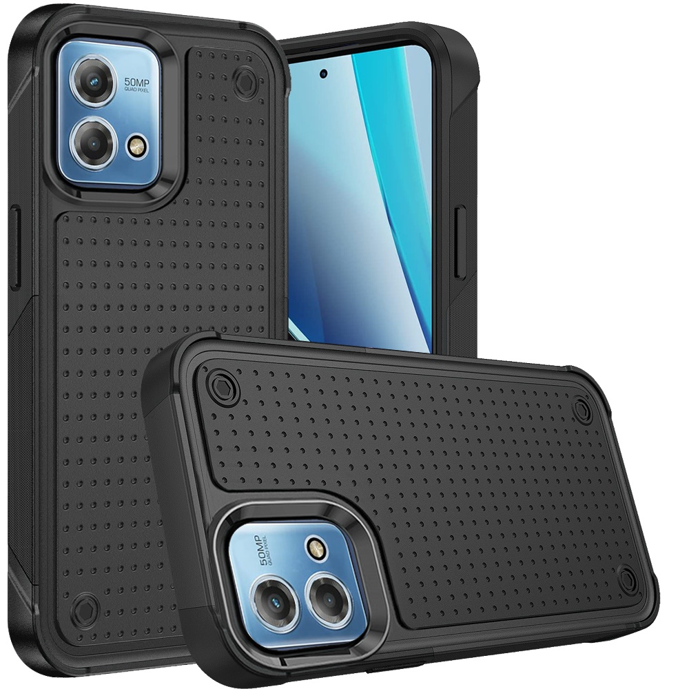 For Motorola Moto G Stylus 5G 2023 Hybrid PC Rubber TPU Dot Rugged Case Cover - Picture 9 of 25