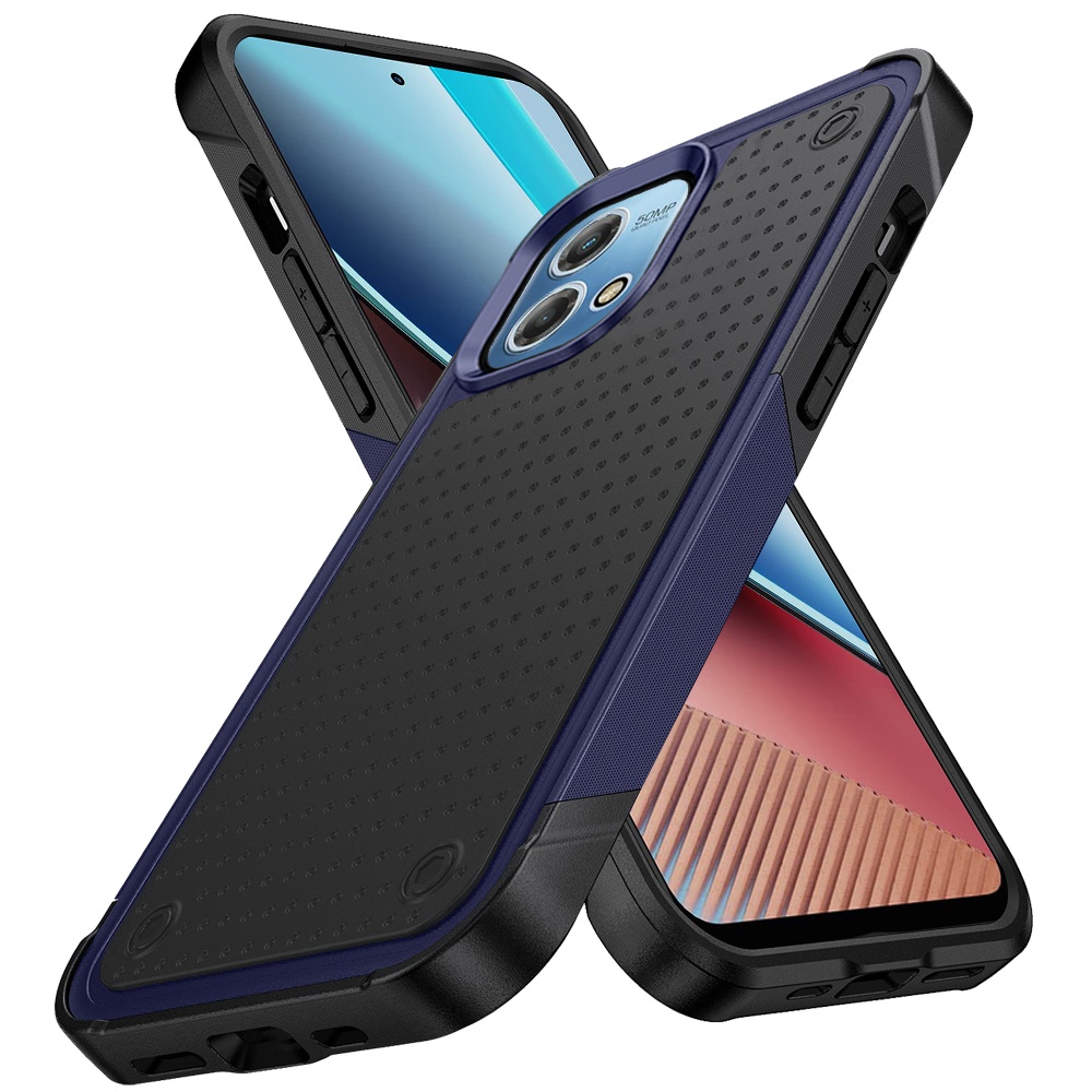 For Motorola Moto G Stylus 5G 2023 Hybrid PC Rubber TPU Dot Rugged Case Cover - Picture 14 of 25