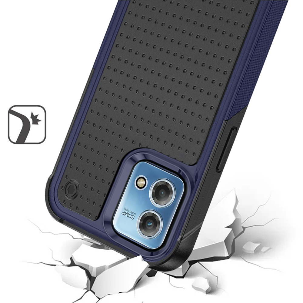 For Motorola Moto G Stylus 5G 2023 Hybrid PC Rubber TPU Dot Rugged Case Cover - Picture 16 of 25