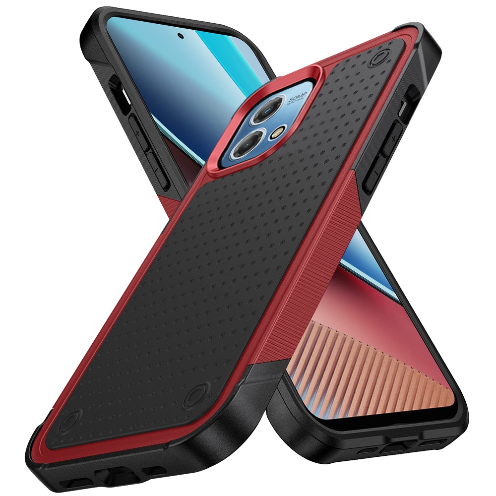 For Motorola Moto G Stylus 5G 2023 Hybrid PC Rubber TPU Dot Rugged Case Cover - Picture 20 of 25