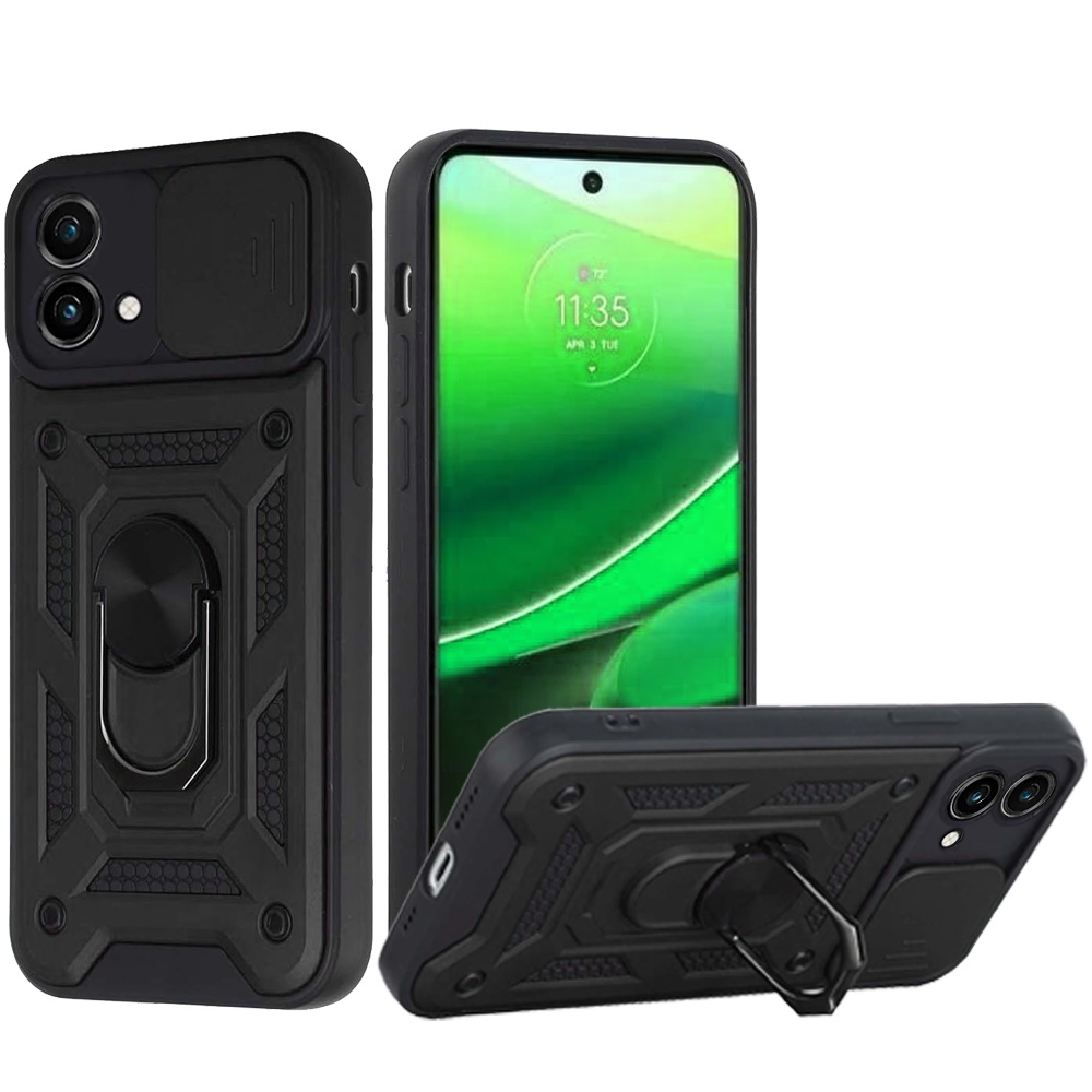 For Motorola Moto G Stylus 5G 2023 Hybrid Case Camera Lens Cover & Ring Stand - Picture 11 of 37