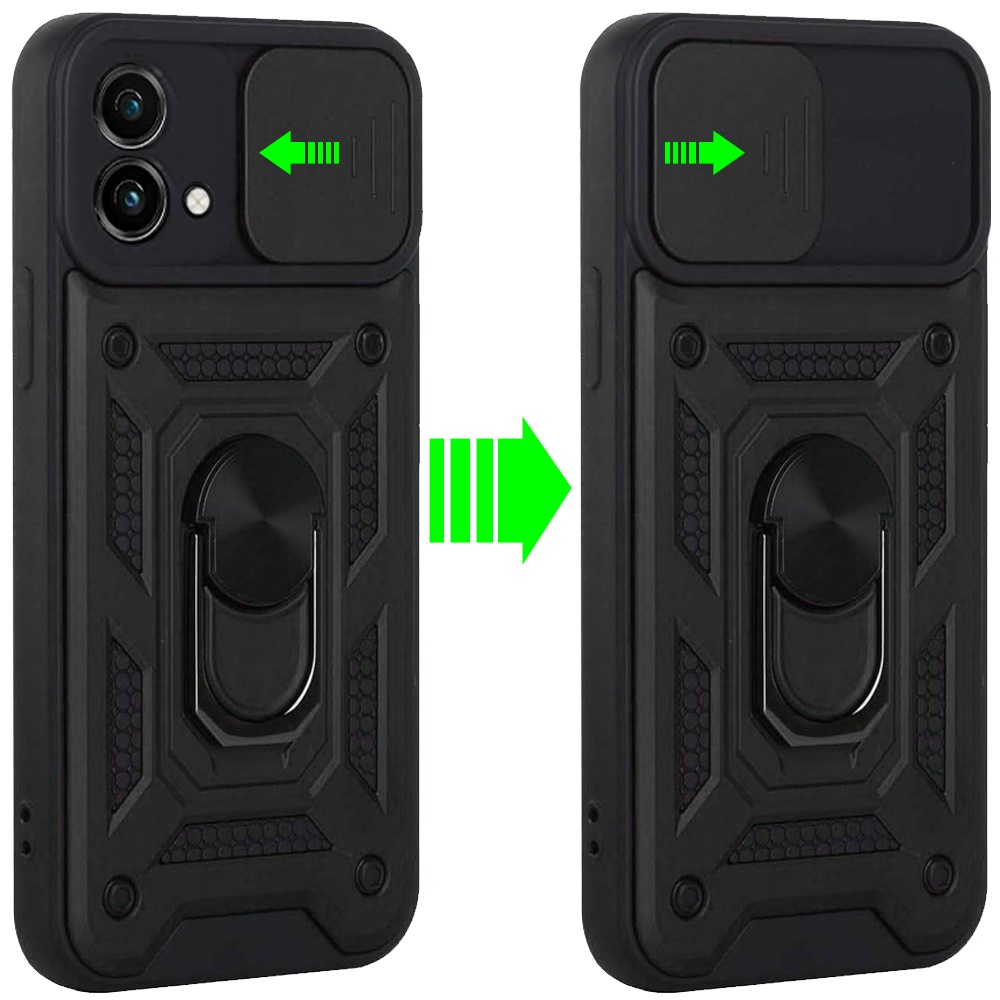 For Motorola Moto G Stylus 5G 2023 Hybrid Case Camera Lens Cover & Ring Stand - Picture 12 of 37