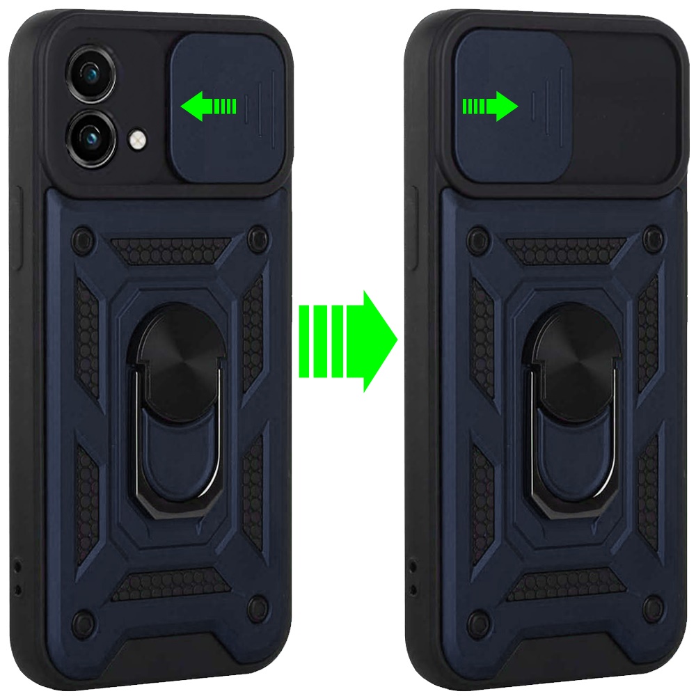 For Motorola Moto G Stylus 5G 2023 Hybrid Case Camera Lens Cover & Ring Stand - Picture 21 of 37