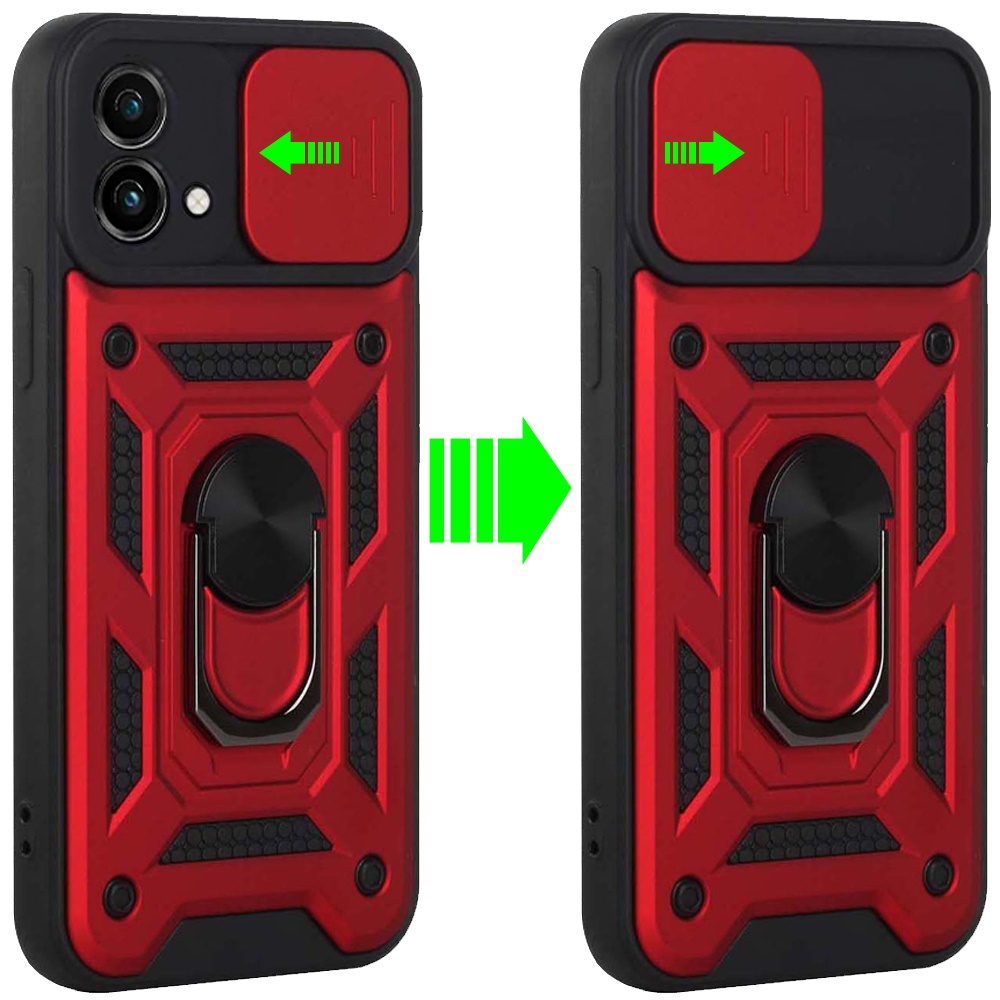 For Motorola Moto G Stylus 5G 2023 Hybrid Case Camera Lens Cover & Ring Stand - Picture 30 of 37