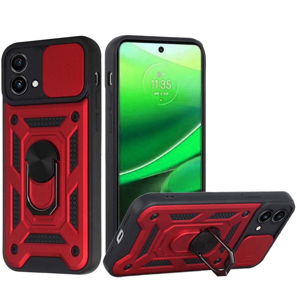 For Motorola Moto G Stylus 5G 2023 Hybrid Case Camera Lens Cover & Ring Stand - Picture 29 of 37