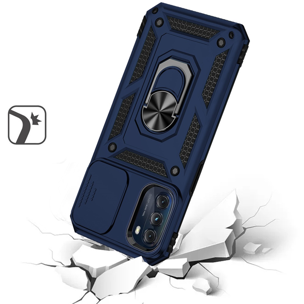 Per Motorola Moto G Stylus 5G 2024 robusta cover fotocamera ibrida e custodia supporto anello - Foto 26 di 70