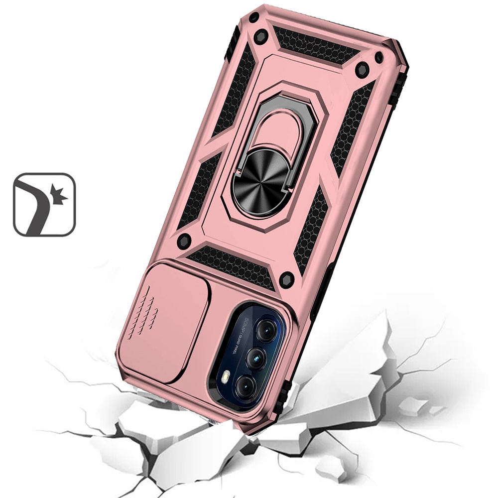 Per Motorola Moto G Stylus 5G 2024 robusta cover fotocamera ibrida e custodia supporto anello - Foto 46 di 70