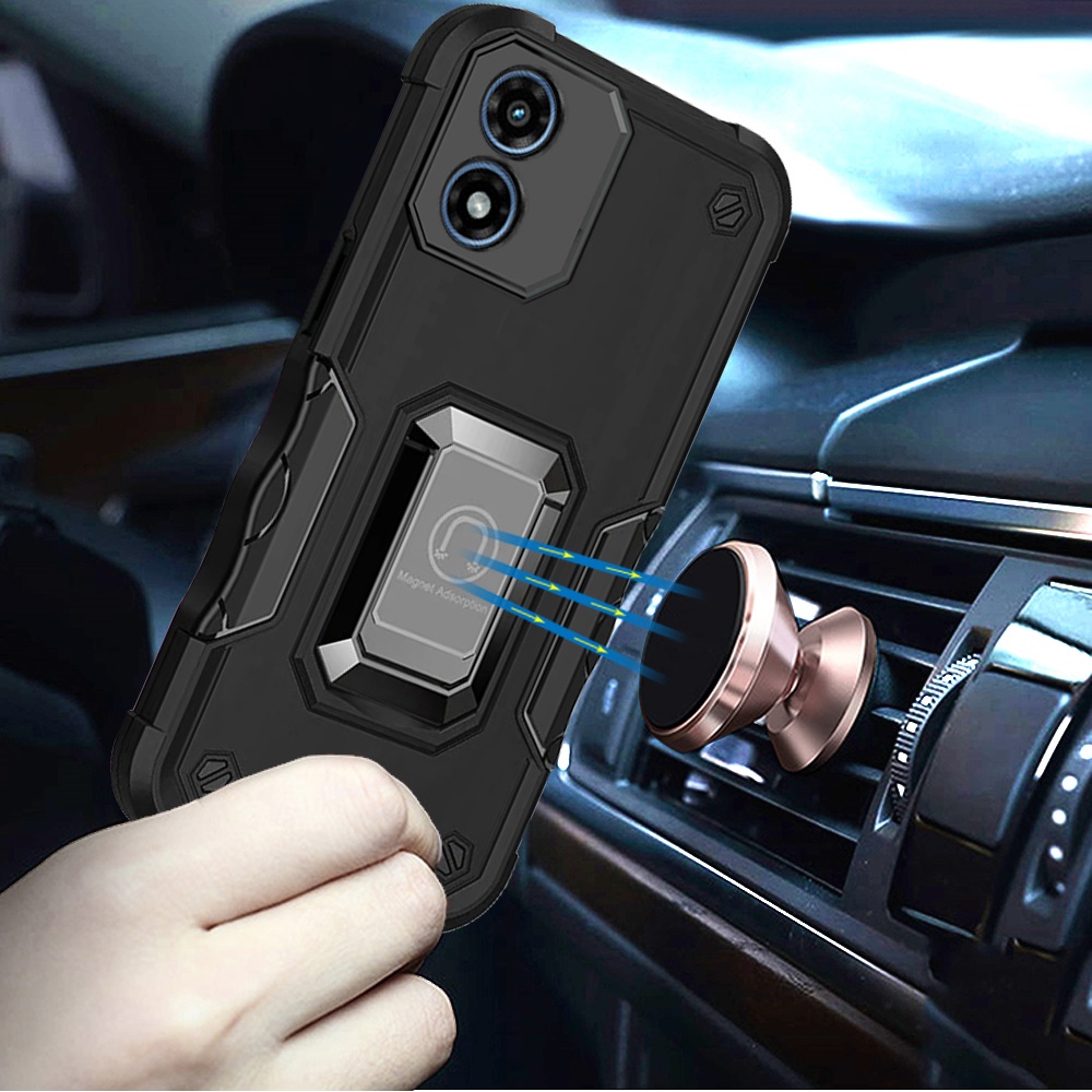 For Motorola Moto G Stylus 5G 2024 Hybrid Magnetic Ring Holder Stand Case Cover - Picture 14 of 67