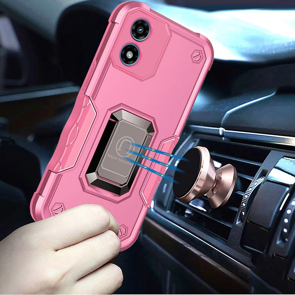 For Motorola Moto G Stylus 5G 2024 Hybrid Magnetic Ring Holder Stand Case Cover - Picture 56 of 67