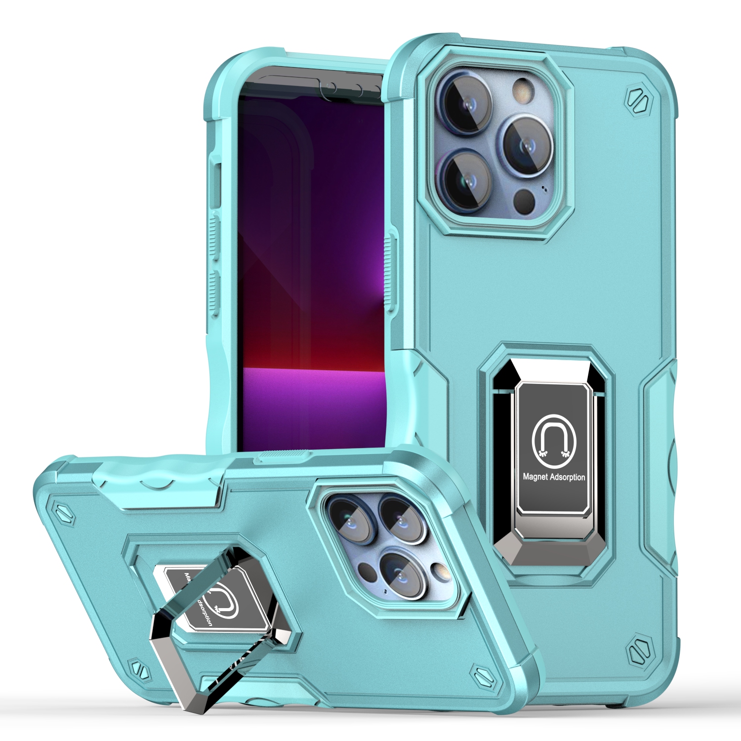 For Motorola Moto G Stylus 5G 2024 Hybrid Magnetic Ring Holder Stand Case Cover - Picture 65 of 67