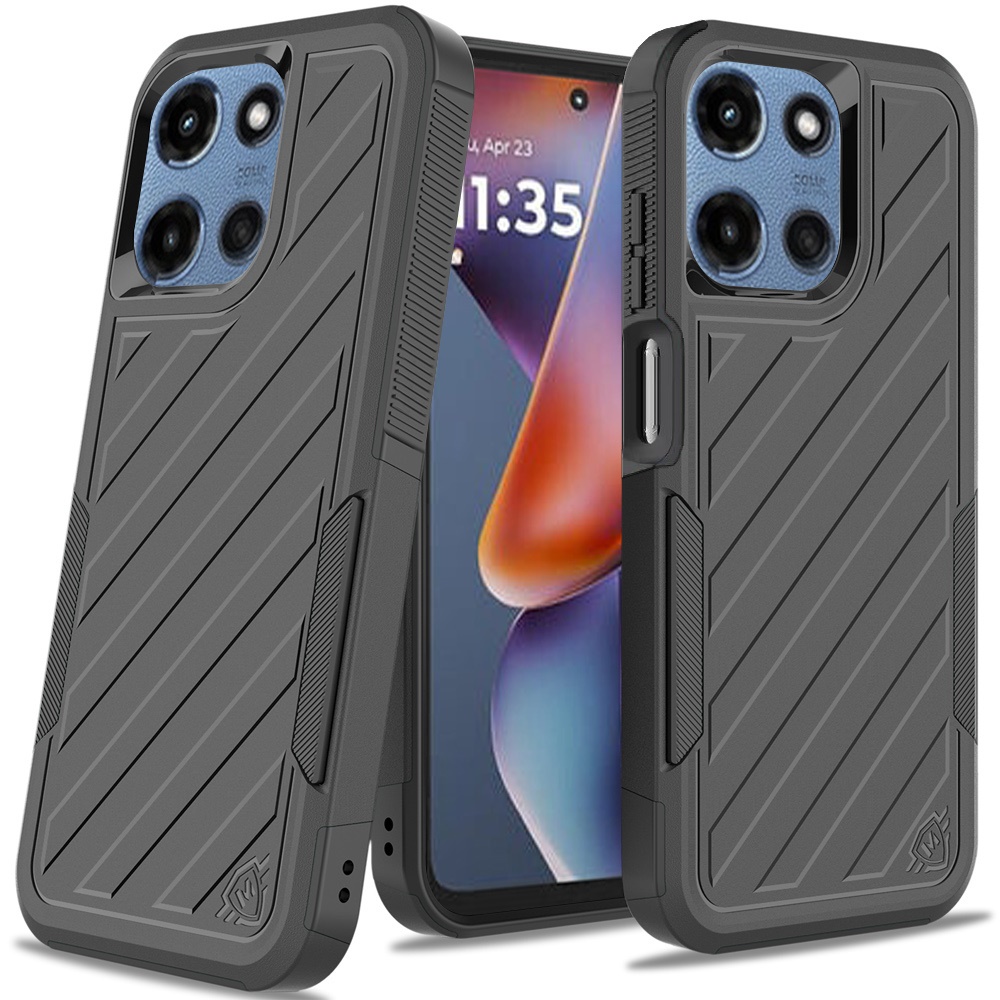 Für Motorola Moto G 5G 2025 Hybrid Stoßfest Robust 2in1 Strukturiert Etui Abdeckung - Bild 15 von 80