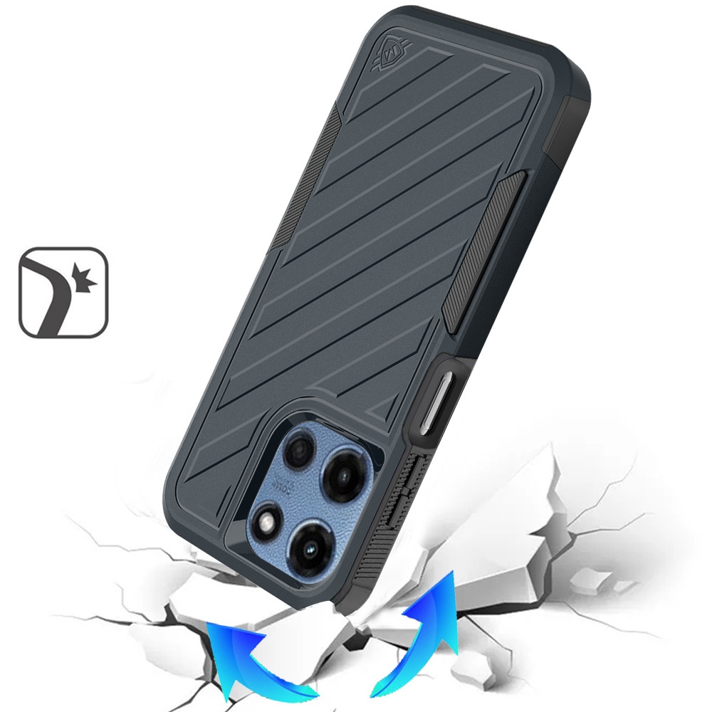 Für Motorola Moto G 5G 2025 Hybrid Stoßfest Robust 2in1 Strukturiert Etui Abdeckung - Bild 26 von 80