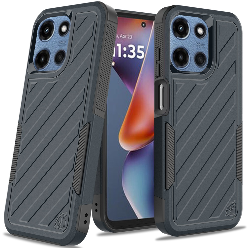 Für Motorola Moto G 5G 2025 Hybrid Stoßfest Robust 2in1 Strukturiert Etui Abdeckung - Bild 25 von 80