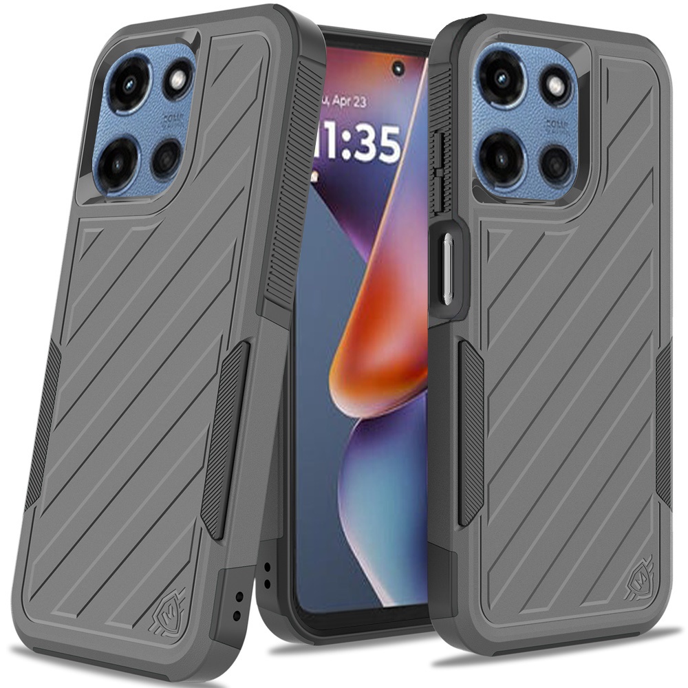Für Motorola Moto G 5G 2025 Hybrid Stoßfest Robust 2in1 Strukturiert Etui Abdeckung - Bild 47 von 80