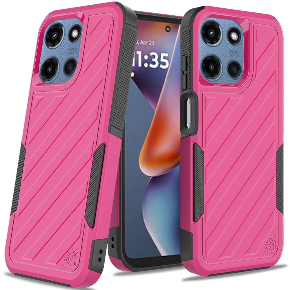 Für Motorola Moto G 5G 2025 Hybrid Stoßfest Robust 2in1 Strukturiert Etui Abdeckung - Bild 59 von 80