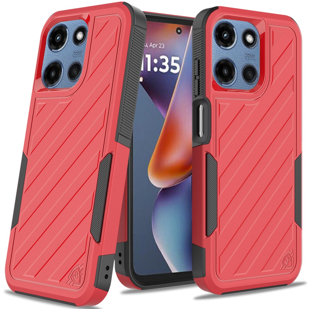 Für Motorola Moto G 5G 2025 Hybrid Stoßfest Robust 2in1 Strukturiert Etui Abdeckung - Bild 36 von 80