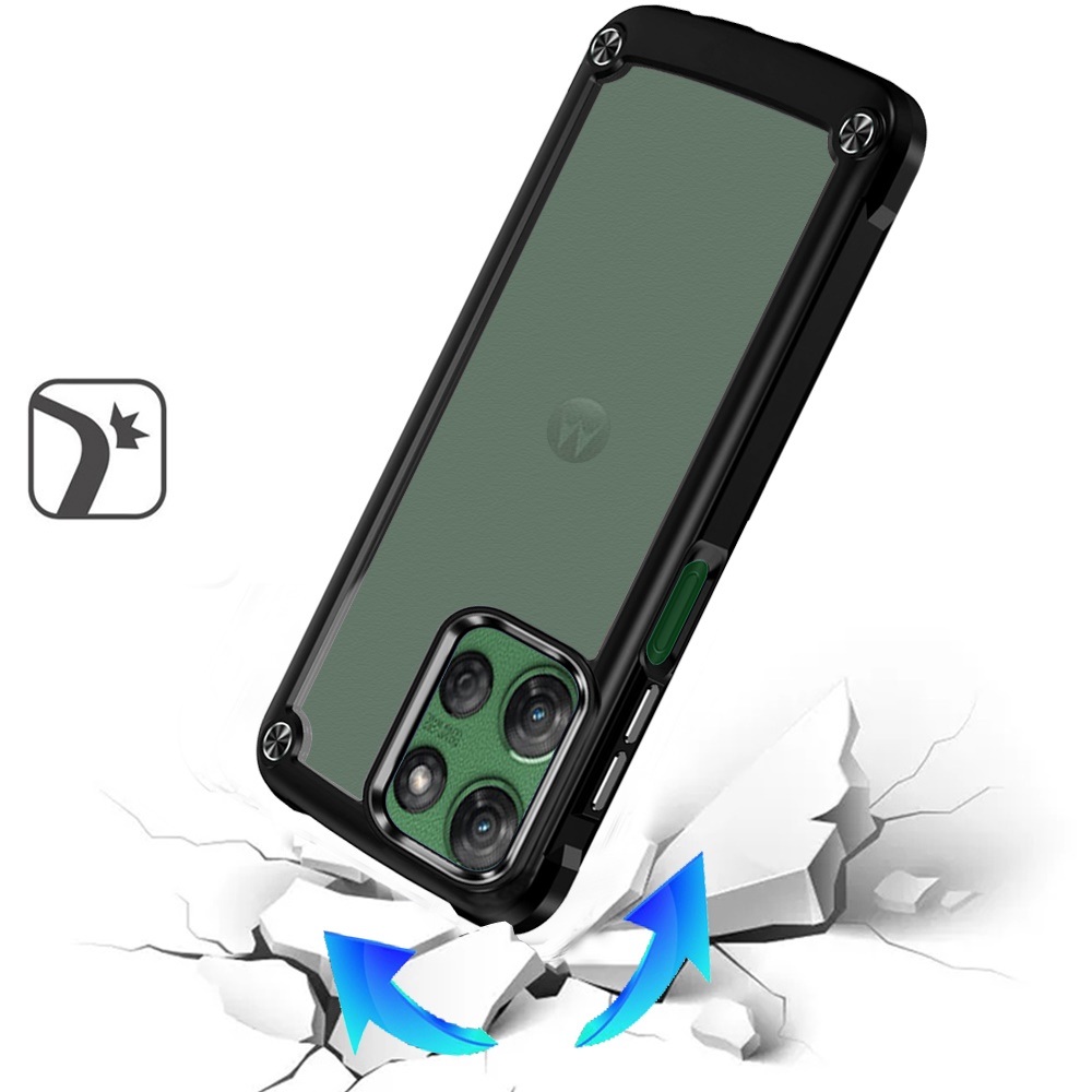 For Motorola Moto G Power 5G 2025 Hybrid Rubber Corner Bumper TPU PC Case Cover - Picture 14 of 46