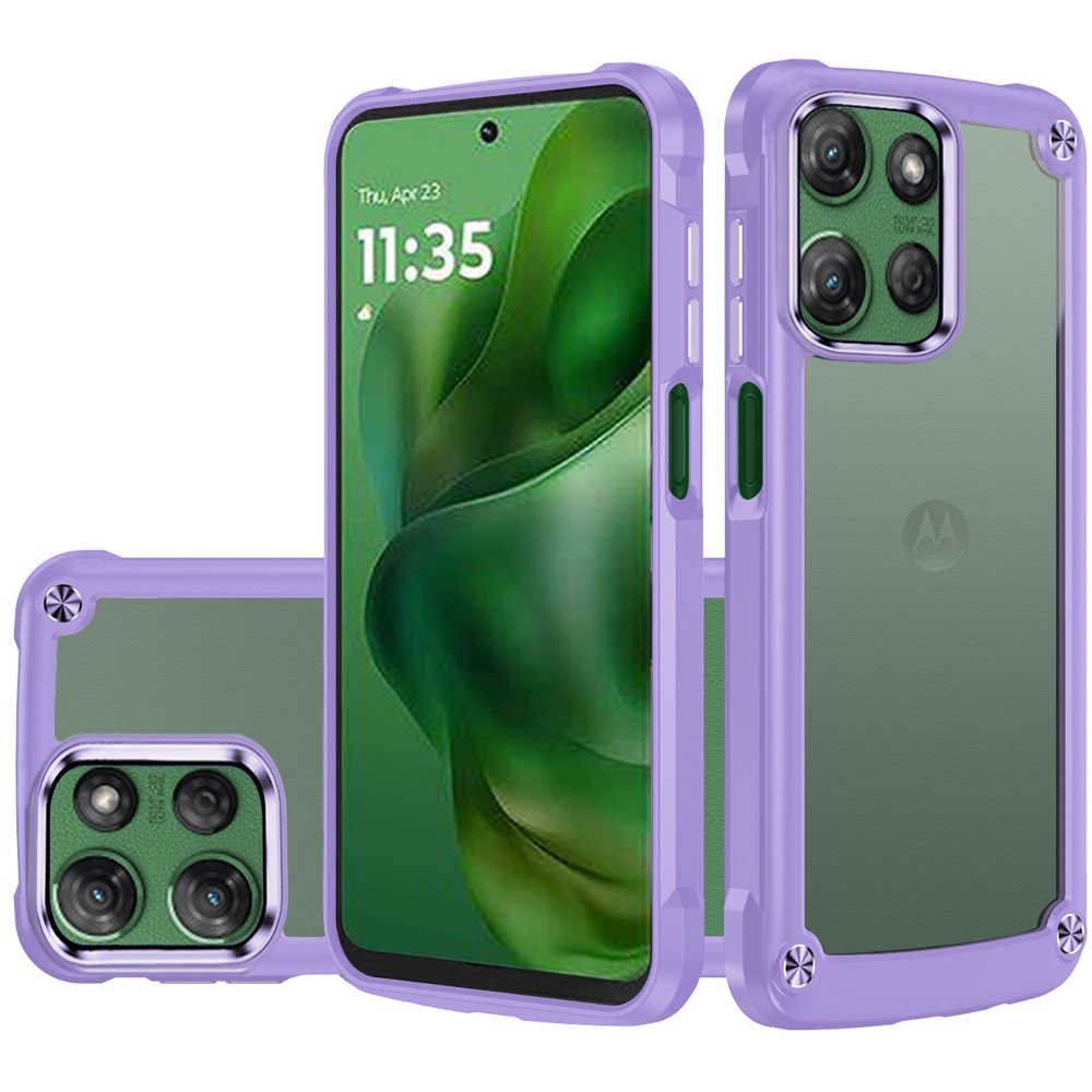 For Motorola Moto G Power 5G 2025 Hybrid Rubber Corner Bumper TPU PC Case Cover - Picture 40 of 46