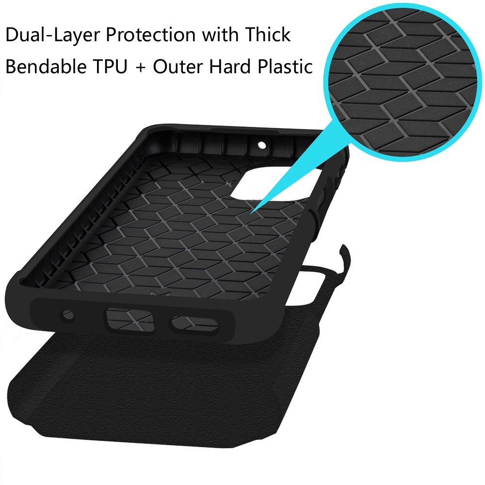 Für Motorola Moto G Power 5G 2025 Hybrid 2in1 mit Displayschutz Hülle Cover - Bild 18 von 98