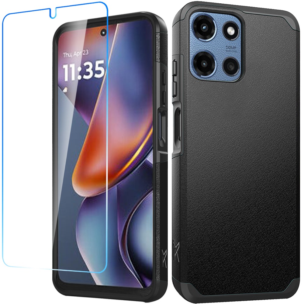Für Motorola Moto G Power 5G 2025 Hybrid 2in1 mit Displayschutz Hülle Cover - Bild 13 von 98