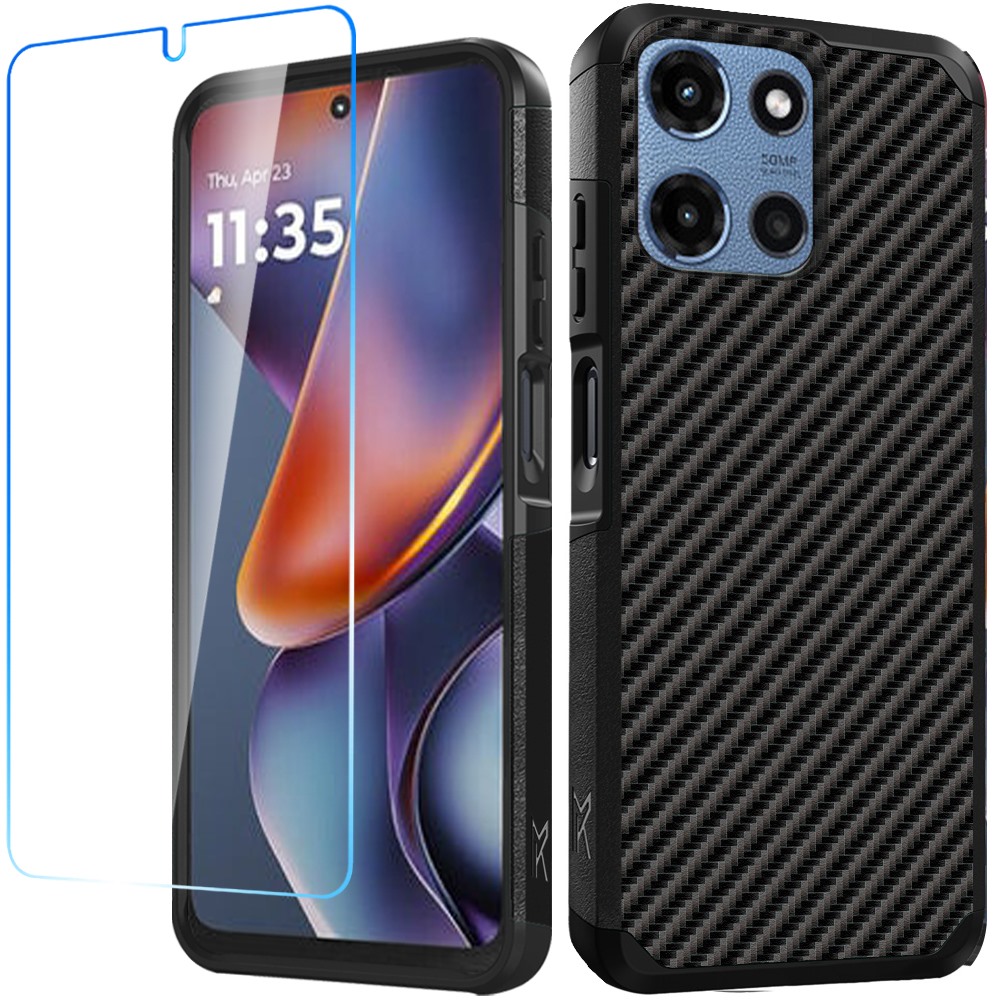 Für Motorola Moto G Power 5G 2025 Hybrid 2in1 mit Displayschutz Hülle Cover - Bild 92 von 98