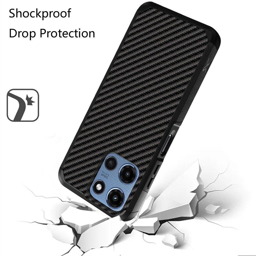 Für Motorola Moto G Power 5G 2025 Hybrid 2in1 mit Displayschutz Hülle Cover - Bild 96 von 98