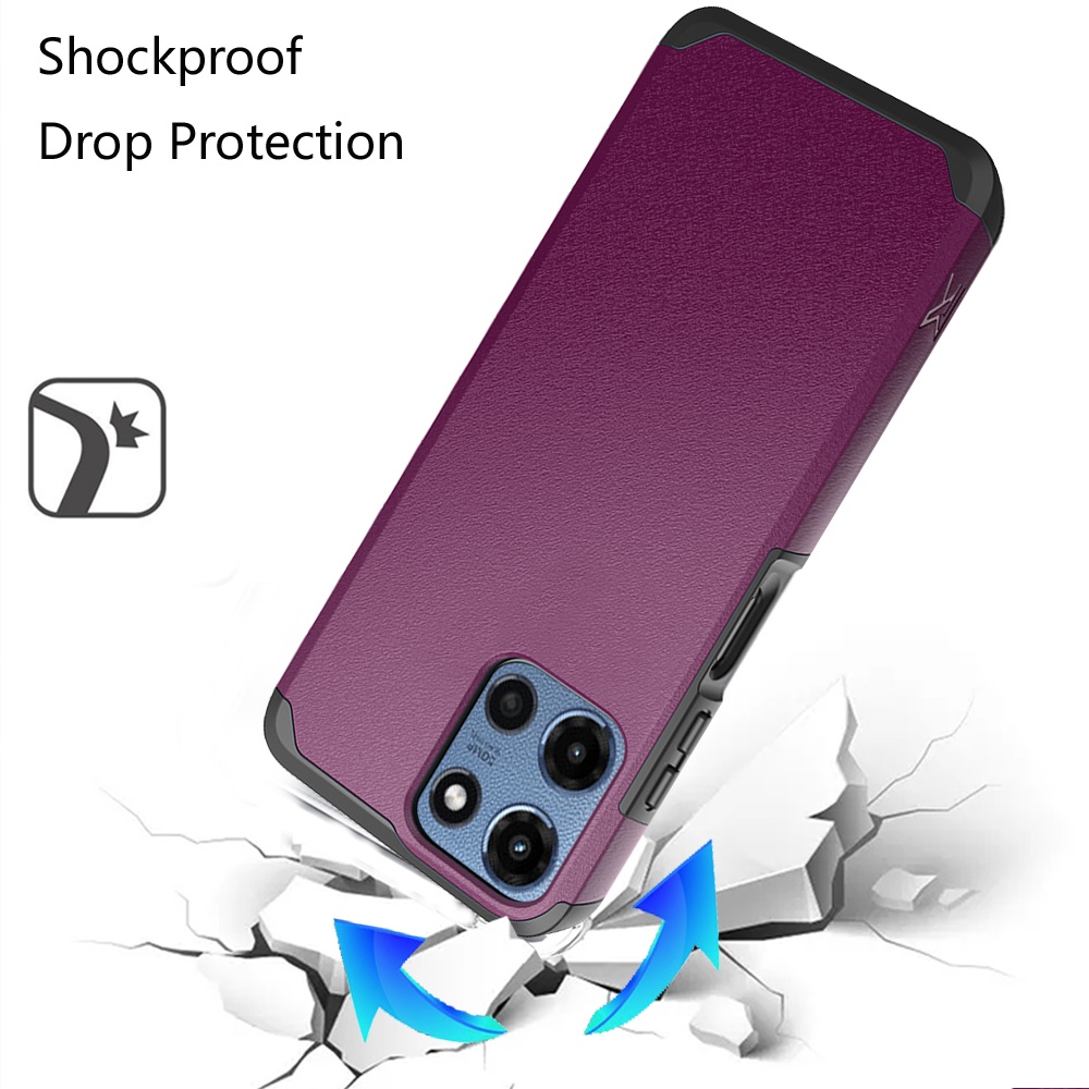 Für Motorola Moto G Power 5G 2025 Hybrid 2in1 mit Displayschutz Hülle Cover - Bild 53 von 98